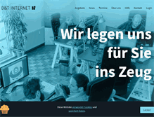 Tablet Screenshot of dt-internet.de